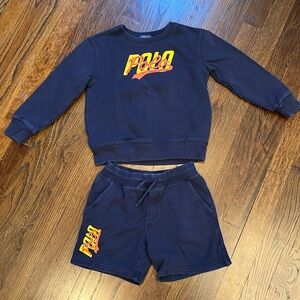 Polo Ralph Lauren boys sweat short set